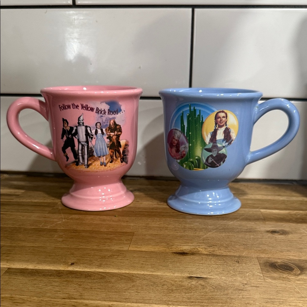Wizard of Oz Pink and Blue Mug Set